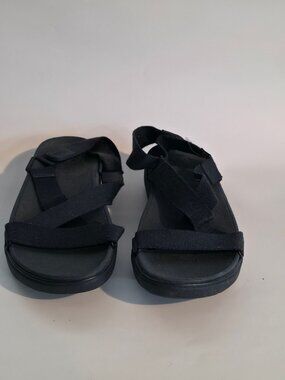 FitFlops Black Cross Strap Sandals